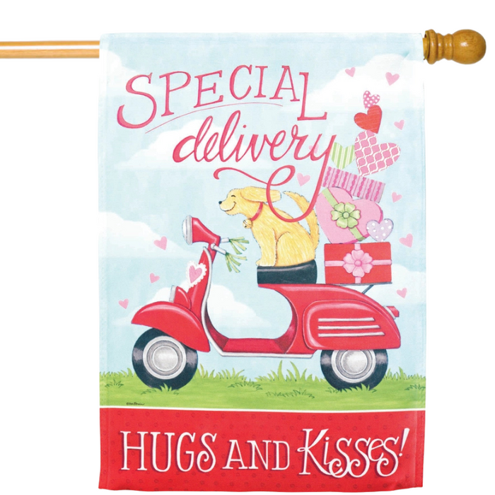 Special Delivery Dog Banner Flag
