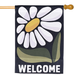 Flower Power Daisy Welcome Banner Flag