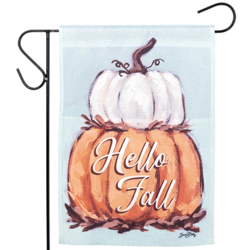 Stacked Pumpkins Garden Flag