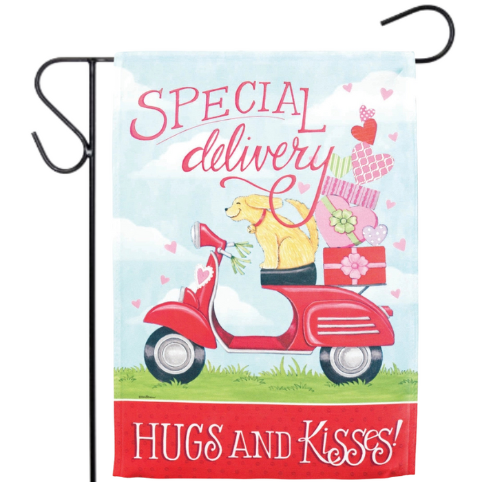 Special Delivery Dog Garden Flag