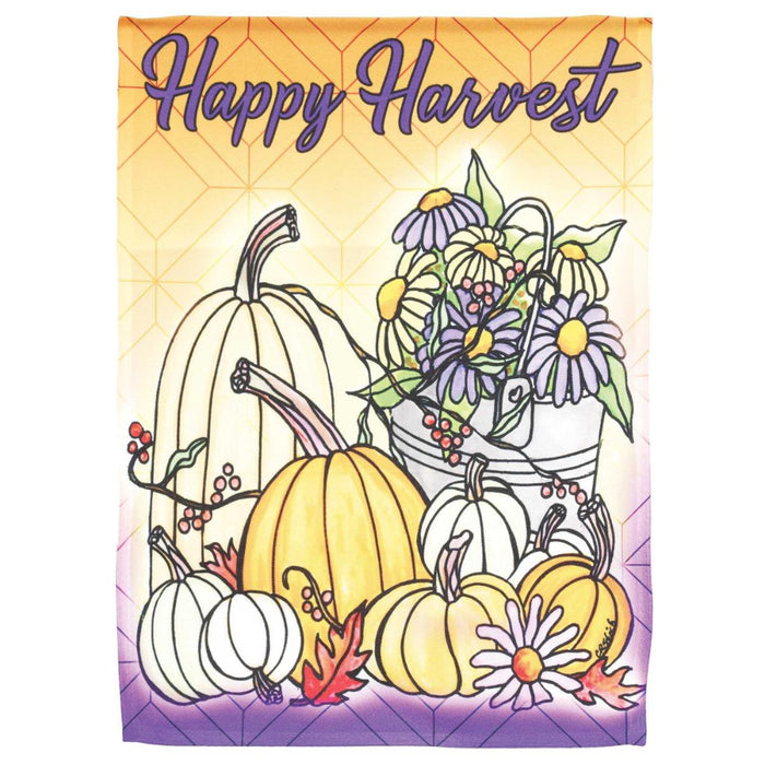Happy Harvest Garden Flag