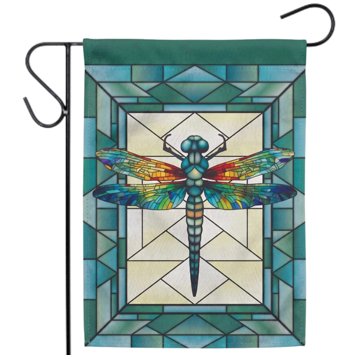 Dragonfly Window Garden Flag