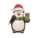 Santa Penguin Present Figurine