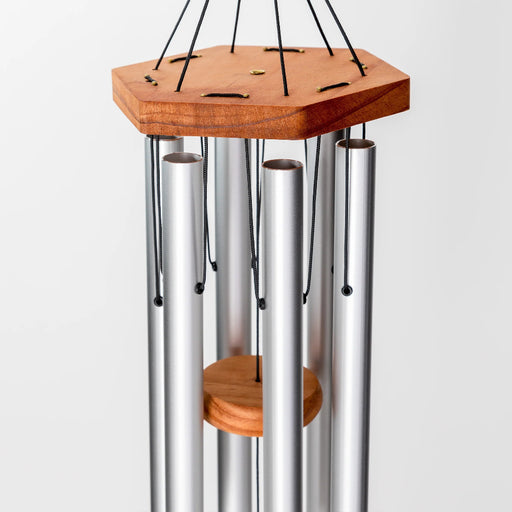 29" Arias Satin Silver Wind Chime (6 Tubes)