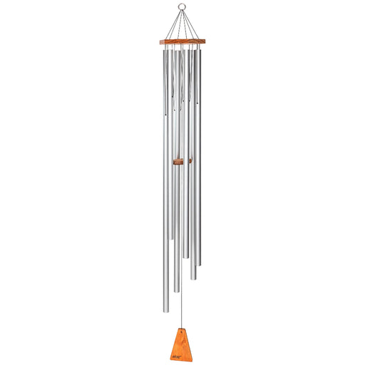 58" Arias Satin Silver Wind Chime (6 Tubes)