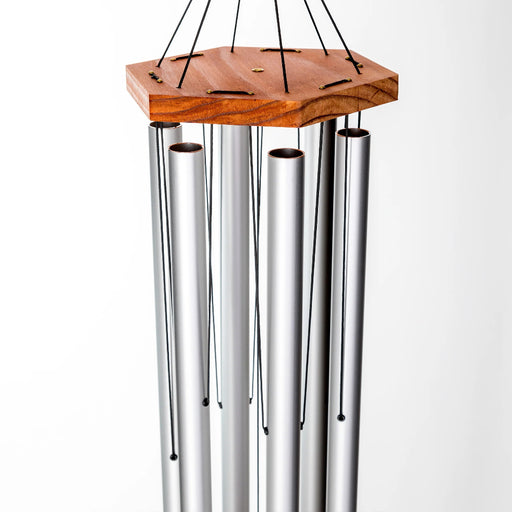 58" Arias Satin Silver Wind Chime (6 Tubes)