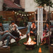 58" Arias Satin Silver Wind Chime (6 Tubes)