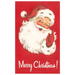 Winking Santa On Red Postcard
