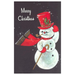 Merry Christmas Waving Snowman Postcard
