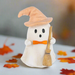 Party Ghost Figurine with Broom
