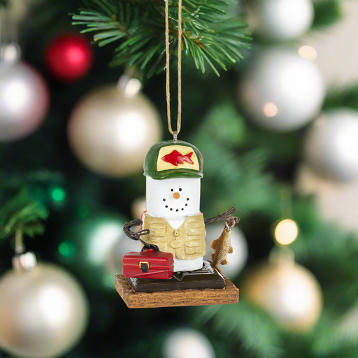 S'mores Fisherman Ornament