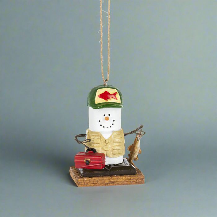 S'mores Fisherman Ornament