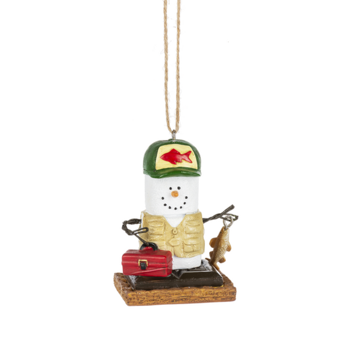 S'mores Fisherman Ornament