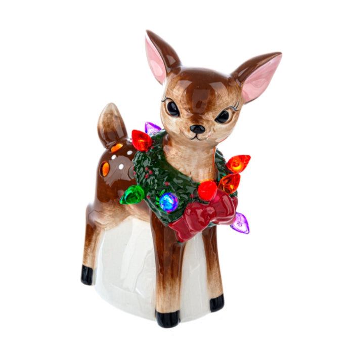 Retro Christmas Deer LED Light Up Decor