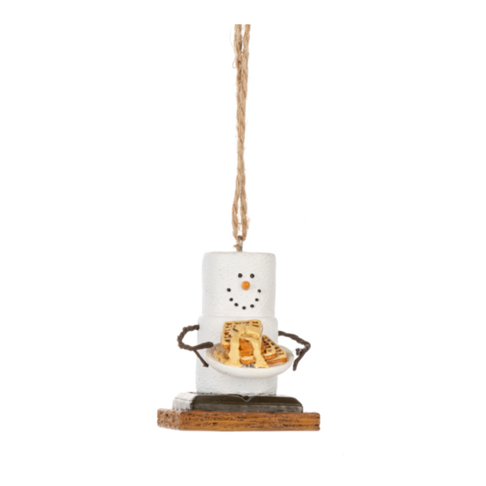 S'mores Breakfast Waffles Ornament