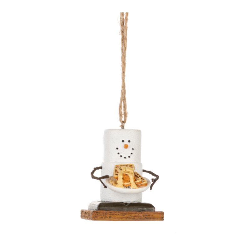 S'mores Breakfast Waffles Ornament