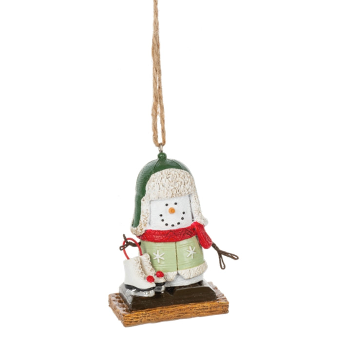 S'mores with Ice Skates Ornament