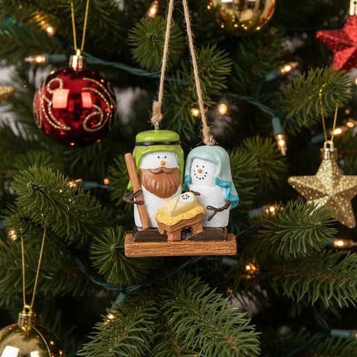 Nativity S'mores Ornament