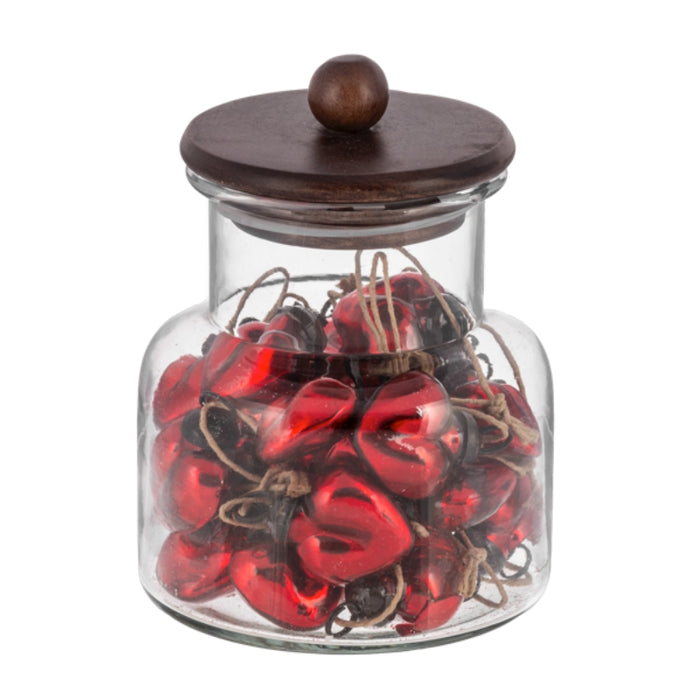 Red Glass Heart Ornament