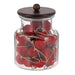 Red Ball Flocked Glass Ornament