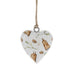 Bells Wrapped Wood Heart Ornament