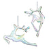 Iridescent Reindeer Acrylic Ornament assorted styles