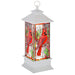 Stained Glass Shimmer Cardinal Light Up Water Lantern