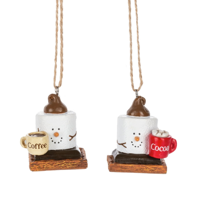 Warm Drinks Mini S'mores Ornament - assorted styles