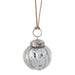 Mini Kugel Ball Silver Glass Ornament