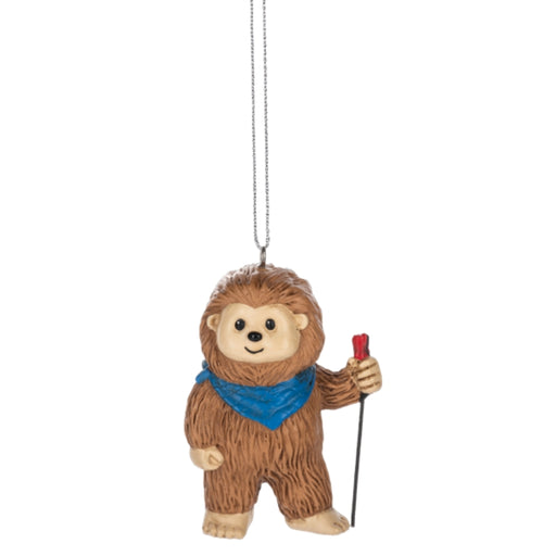 Camping Bigfoot Walking Stick Ornament
