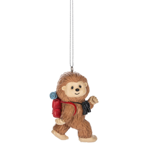 Camping Bigfoot Backpack Ornament