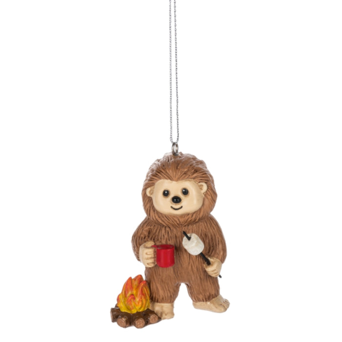 Camping Bigfoot S'mores Ornament