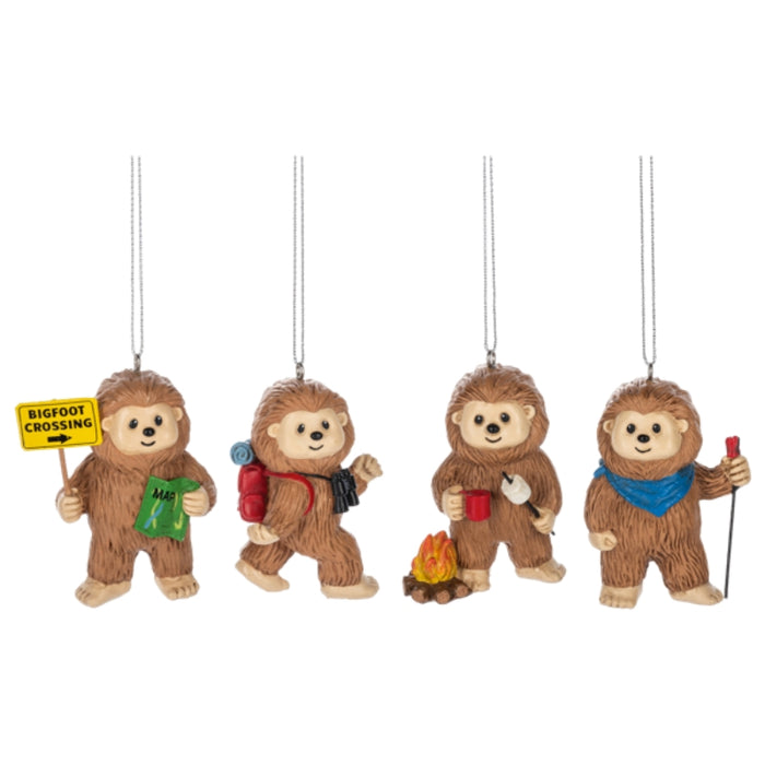 Camping Bigfoot Ornament - assorted styles sold separately