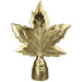 5.25" Gold Maple Leaf Topper w/ Threads for Indoor Flagpoles