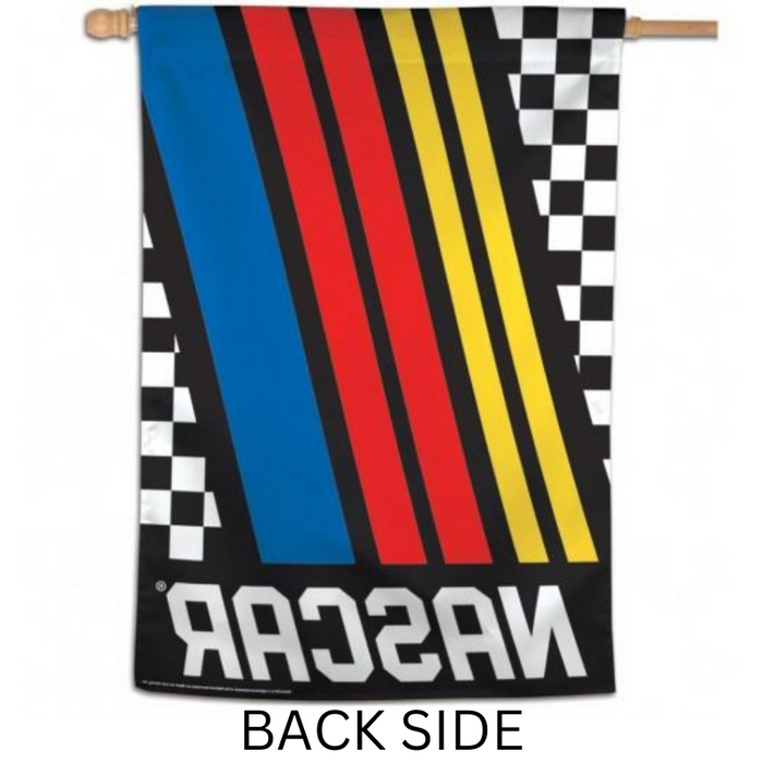 NASCAR Striped Logo Banner Flag