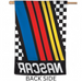 NASCAR Striped Logo Banner Flag