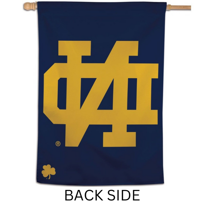 Notre Dame Clover Banner Flag