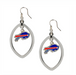 Buffalo Bills Football Cutout Dangle Earrings