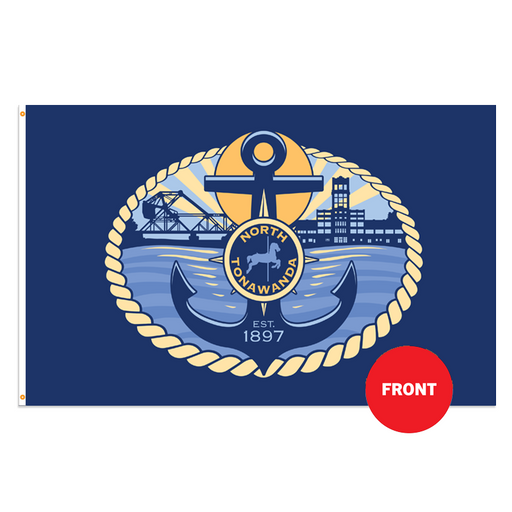 City of North Tonawanda Polyester Flag - Made in USA