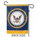 US Navy Emblem Garden Flag
