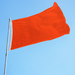 Orange Solid Color Attention Flag - Made in USA