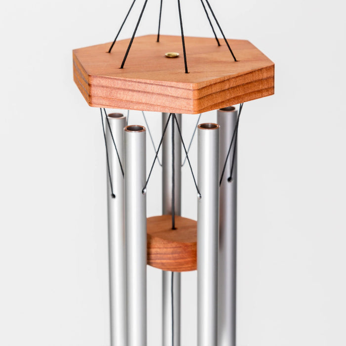 17" Arias Silver Wind Chime (5 Tubes)