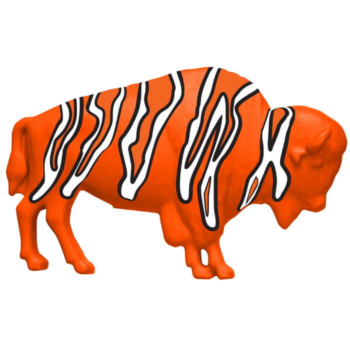 The Original Orange Buffalo Zebra Lawn Ornament - Made In USA