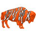 The Original Orange Buffalo Zebra Lawn Ornament - Made In USA