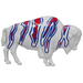 The Original White Buffalo Zebra Lawn Ornament - Made in the USA