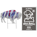 The Original White Buffalo Zebra Lawn Ornament - Made in the USA