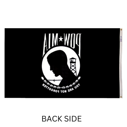 POW-MIA Single Sided Nylon Flag - Made in USA