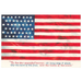 US Flag with Poem Postcard