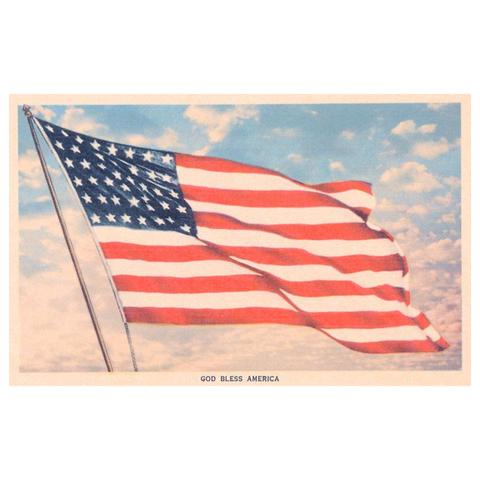 God Bless America US Flag PRINT