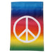 Peace garden rainbow flag